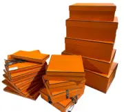 Hermes Authentic Assorted 19 ITEMS - Empty Boxes diffrent size+ 2 Bags NEW