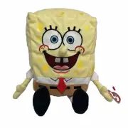TY Beanie Buddies SpongeBob SquarePants 12" Tall Stuffed Plush w/ Heart Tag