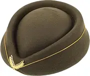 [COLLBATH] Beret Cap Women's Flight Attendant Hat Stylish Decorative Beret Comfortable Acrylic Cap