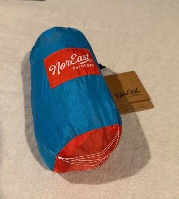 New NorEast Outdoor Single Hammock Sport Blue Red 230T Poly Tech NWT