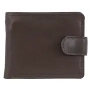 Milleni Leather Men's Tab Wallet for Men 11 x 1 x 9.5 cm - Brown