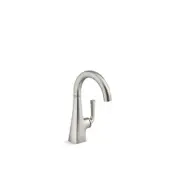 KOHLER Beverage Faucet 360° Swivel Spout Single Handle Vibrant Stainless Steel