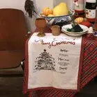 Washable Christmas Table Decoration Cloth Chic Dining Mat Bedroom