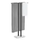 KES Standing Towel Rack 37" H Equal Height Towel Rack Stand with Marble Base ...