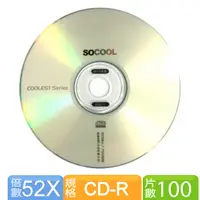 在飛比找PChome24h購物優惠-SOCOOL CD-R 80MIN 700MB 100片裝