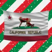 49er's Nick Bosa California Republic Flag NFL College Football Dorm Room Flag
