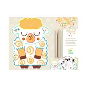Djeco Domestic Animals Colour Reveal Activity Set 20x26cm Kids/Children 18m+