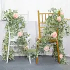 Garland Ivy Fake Plant Home Decro Garland Rose Vine Artificial Flower