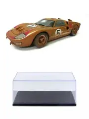 DIECAST CAR W/DISPLAY CASE 1966 FORD GT40 MK II #5 (DIRTY VERSION) SC430G 1/18