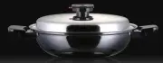 316 Ti WATERLESS STAINLESS HEALTH COOKWARE VERSATILE WOK SET All 7 Ply
