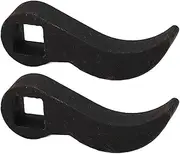 Pry Bar Wrench Adaptor Head Strong Durable Adjustable Angle Crowbar Adapter Head Tool for Heavy Duty Tasks and Tight Spaces Carbon Steel 1/2 Inch 2pcs