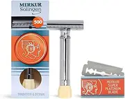 Merkur Solingen Merkur Progress 2-Piece Adjustable Double Edge Safety Razor Short Handle Chrome 0.25 Lb.