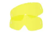 2x OAKLEY O FRAME 2000 motocross GOGGLE Roll off LENS ANTI FOG & SCRATCH YELLOW