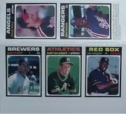 1991 BASEBALL REPLI-CARDS PANEL - PAUL MOLITOR, JULIO FRANCO, MO VAUGHN +