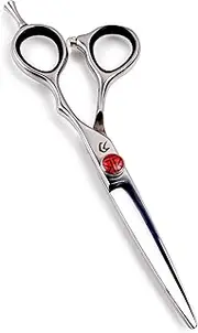 Tokko Katana Classic Professional Razor Edge 440C Japanese Stainless Steel Hair Cutting Scissors 6.5" Barber Shears With Adjustment Screw and Leather Case