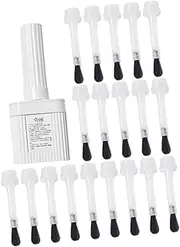 SAFIGLE 1Set Disposable Mini Nail Polish Brush Tips Replacement Brush Heads for Gel Polish Dip Powder Application Portable Nail Art Tools for Effortless Cleanup Design