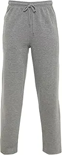 [Cloth Garage] FASHION MY LOVE Jogging Pants Mens Tracksuit Bottoms Trousers Casual Mens Joggers for Men UK Zip Pockets Elasticated Open Hem Classic Jog Pants Jog Sweatpants Sports Joggers, Silver Grey, M