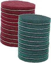 NOLITOY 20pcs Scouring Pads for Cleaning Drill Brush Scouring Pads Reusable Scouring Pads for Kitchen Bathroom Office Drill Brush Attachment