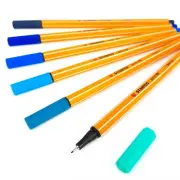 STABILO Point 88 Fineliners – Assorted Set of 6 Colours – Aqua Tones