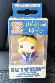 Funko Pocket Pop Keychain The Mad Tea Party Attraction and Alice Viny New In Box