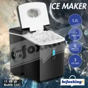 Maxkon 3.2L Portable Ice Maker Machine Commercial Home Cube Auto Snow w/LCD