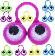 LRXIYODE Eye Finger Ring Toy Set 24pcs Fidget Fingers Ring Plaything for Kids Educational Toys Random Color
