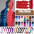 Coloured Jumbo Braiding Hair Extensions Braid Twist Hight Temperature Synthetic