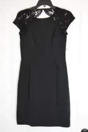 Aidan Mattox Women's Cocktail Illusion Regal Sleeves Dress Stitch Fix NWT