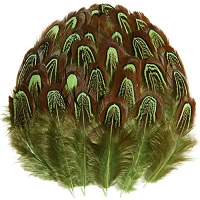 Pheasant Plumage Feathers 120pcs Natural 2-3 Inches for Thanksgiving Crafts