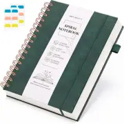 Spiral Notebook A5 Size 320 Pages Hardcover - Leather Journal Notebook with Thic