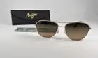 MAUI JIM CLIFF HOUSE 247-16 SUNGLASSES GOLD WITH POLARIZED HCL BRONZE LENS