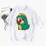 FOAO888現貨DOG PET PUG T-SHIRT夏季時尚卡通狗狗歐美上衣潮原宿風短袖T恤女