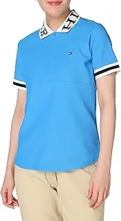 TOMMY HILFIGER GOLF(トミー ヒルフィガー ゴルフ) Women's Classic High Tension Half Zip Mock Shirt, Blue, L