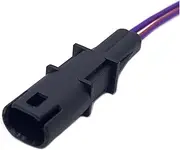 2 Pin Car Modified Door Handle Plug Rearview Mirror Heating Socket Female Male Connector Wiring Harness Compatible with B~W GT528i GT53 (Color : 2P Male, Size : 1 Set)