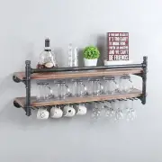 Wall Mounted Wood Wine Rack (NEW IN BOX)