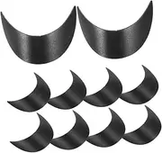 [Generic] 20pcs Hat Cover Baseball Cap Hats Hat Brim Liner Replacement Hat Brim Replaceable Safety Hat Insert Hat Shaper Insert Caps Brim Liner Baseball Hat Brims DIY Cap Plastic Black