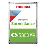 TOSHIBA【S300 PRO】AV影音監控 (HDWTA40UZSVA) 4TB /7200轉/512MB/3.5吋/5Y