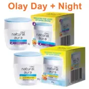 Cream OLAY Day + Night Cream Moisturizer Natural Nourishing Facial Skin 50 g x 2