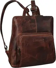 STILORD 'Dorothea' Small Leather Backpack Women's Elegant Leather Daypack Small Daypack Vintage City Backpack Handbag Genuine