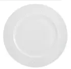 Set of 4 MIKASA Trellis DINNER PLATES White Bone China 11” Elegant Dinnerware