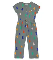 [Bobo Choses] Bobo Choses Printed cotton jersey jumpsuit Y 6 grey
