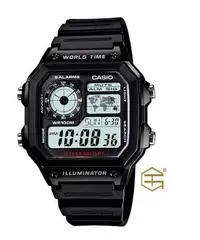 在飛比找Yahoo!奇摩拍賣優惠-【天龜】 CASIO  十年電力世界時間經典錶款 AE-12