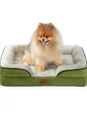 Bedsure Convoluted Foam Pet Sofa, Torquoise, Large 35x25x6.5 "