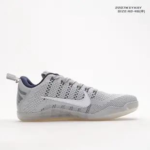 Kobe 11 精英低蒼白馬kobe11代低幫藍灰色減震休閒運動鞋實戰訓練