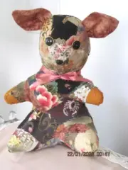 MARIANNE of MAUI KEEPSAKE KRAZEE SQUIRREL HAND STITCHED