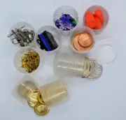 Clear Plastic Storage Capsules Pods Eggs Containers ideal for Beads Pins Craft
