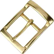 [ACAECMGGFP] 1 pcs Solid Brass 40mm Belt Buckle Men's Waistband Head Single Pin Buckle for Leather Craft Belt Parts Webbing DIY Leather cra Watch clasp