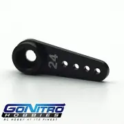NEW GoNitroHobbies 24T Small Alum One Way Servo Arm blk Hitec FREE US SHIP