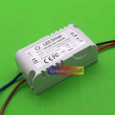 1pcs 6-10x3 W Watt High Power LED Light lamp Driver Power Supply 85-265V 600mA