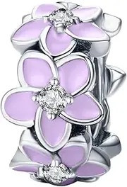 Newsoul Silver Metal Charms for Necklaces and Bracelets Blue Paw and Bone Dangle Pendants Four Leaf Clover Beads Jewelry Charms for Women
